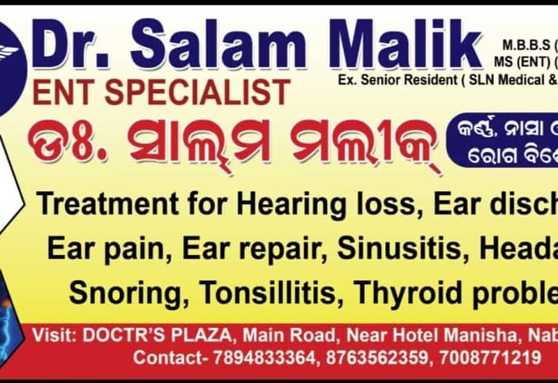 Top ENT Specialist in Nabarangpur | Dr. Salam - Expert in Hearing Loss, Sinusitis & Thyroid Treatment